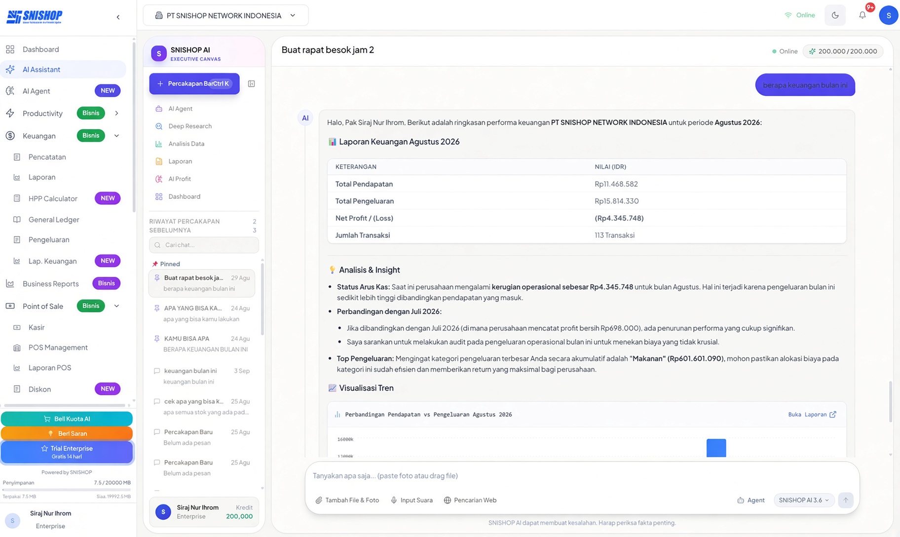 SNISHOP Enterprise AI-First ERP 3