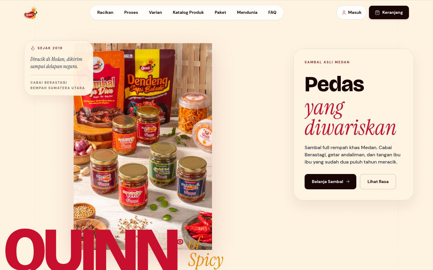 Quinn of Spicy — Sambal IKM Medan