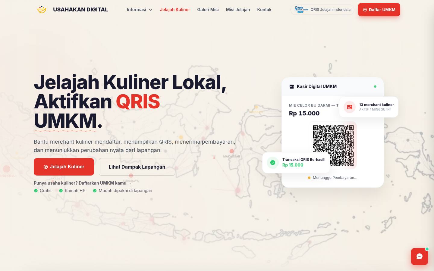 Usahakan.Digital — Ekosistem QRIS UMKM